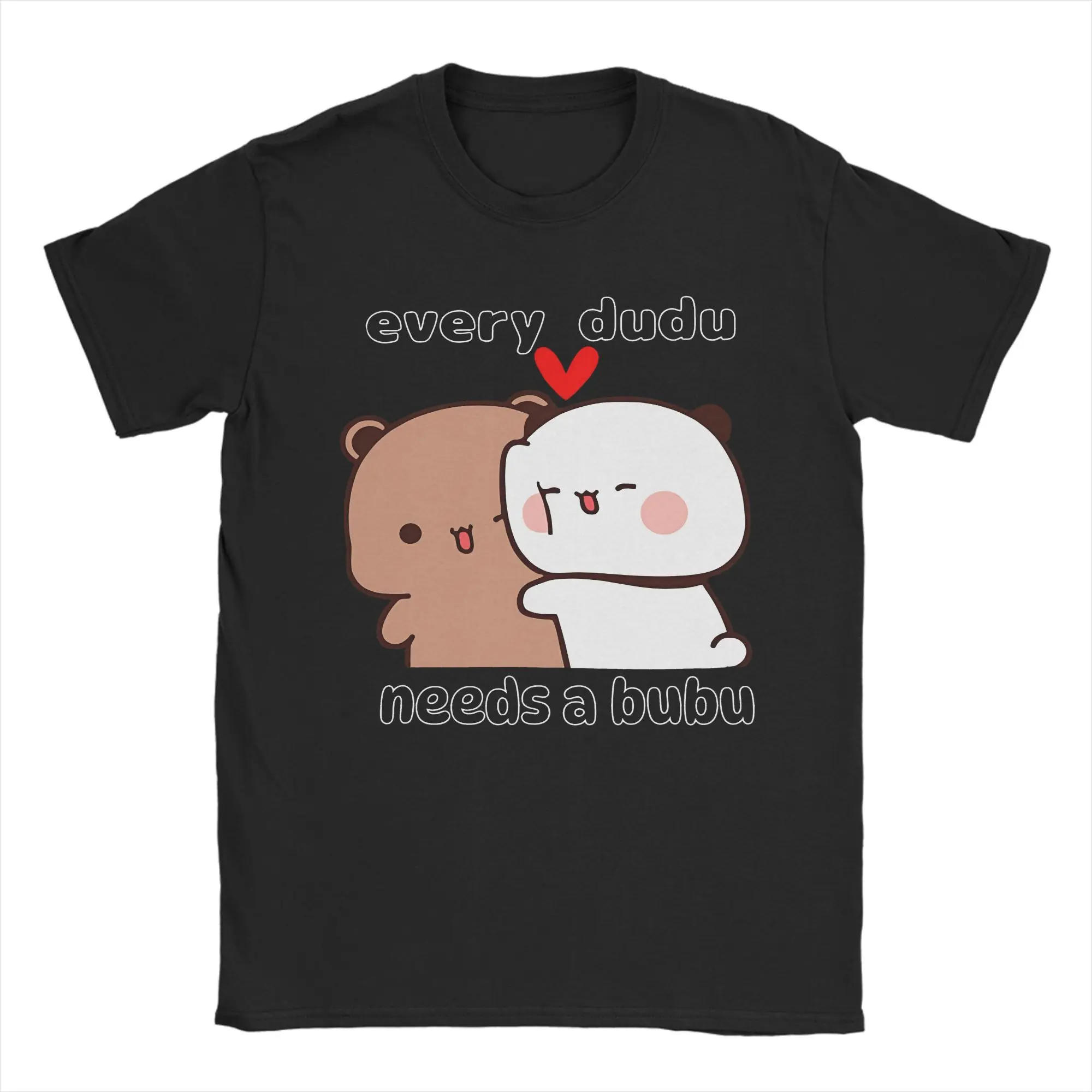 

Vintage Dudu Bubu T-Shirt Men Round Collar Pure Cotton T Shirts Every Dudu needs a bubu Short Sleeve Tee Shirt Summer Clothing