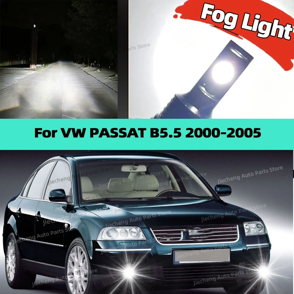 

2Pcs Led Bulb Auto Fog Light 6000K White Lamp 25000LM For VW Volkswagen PASSAT B5.5 2000 2001 2002 2003 2004 2005