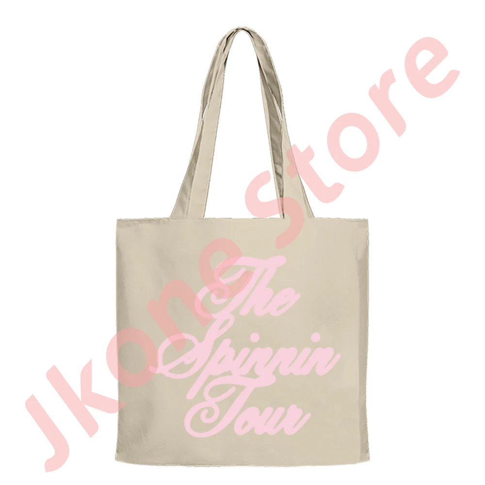 Сумка-тоут Madison Beer The Spinnin Tour Merch, сумка через плечо с новым логотипом для женщин и мужчин, модная повседневная Уличная сумка