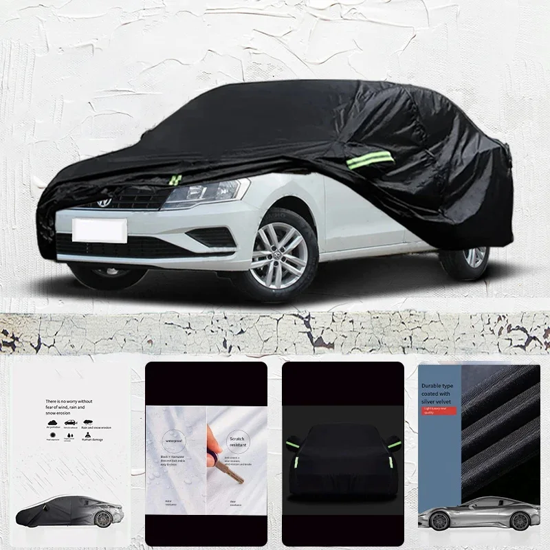 

For-Volkswagen-Jetta-Anti-UV-Sun-Shade-Rain-Snow-Resistant-Black-Cover-Dustproof-Car-umbrella-Full