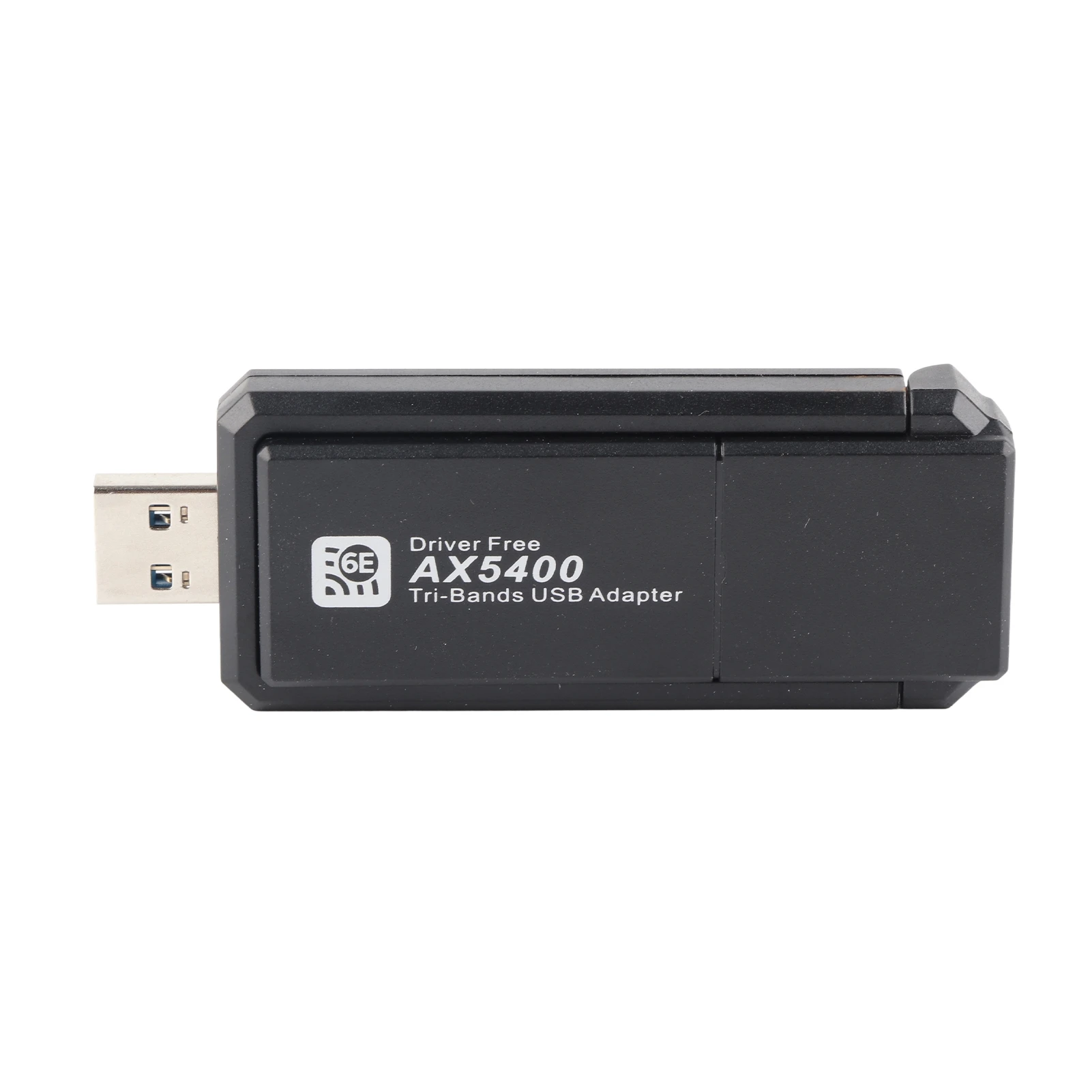 

Protable WiFi 6E Network Adapter 5400Mbps USB3.0 Wifi Dongle Wireless Network Card with Triple Band 2.4G 5G 6G for Windows 10 11