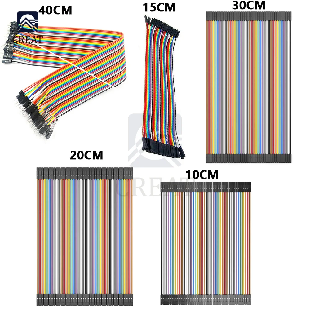 40 Pin Dupont Line 10CM 15cm 20CM 30CM 40cm Male to Male/Female to Male/Female to Female Jumper Wire Cable for Arduino