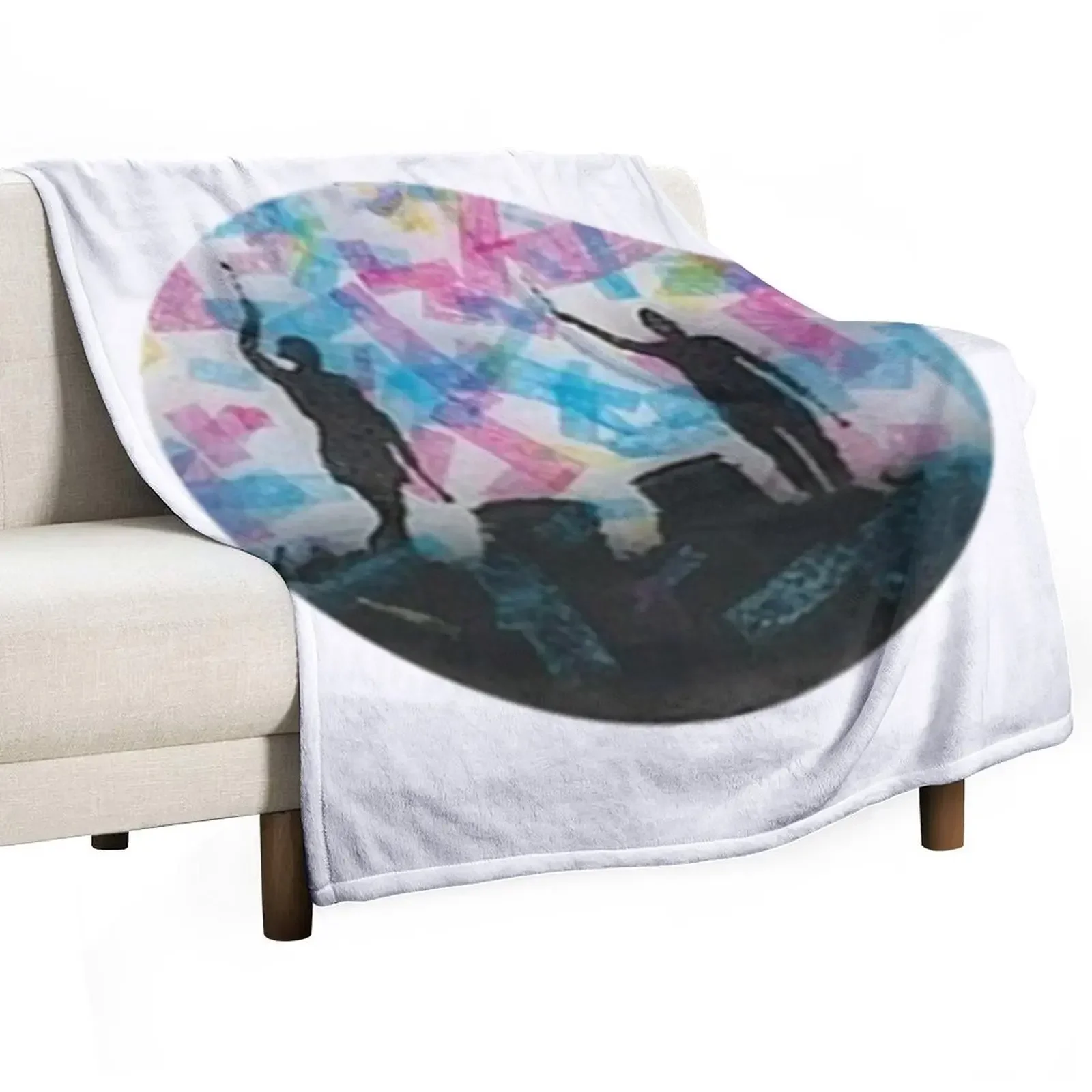 

Silhouette Trees Confetti Throw Blanket Soft Warm Blanket Gift for Grandparents