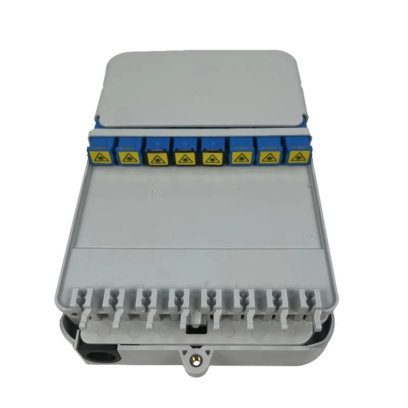 ip65 protection 16 core PC+ABS material wall/pole mounted ODB/FDB/ODP/CTO FTTH fiber optic termination box distribution box