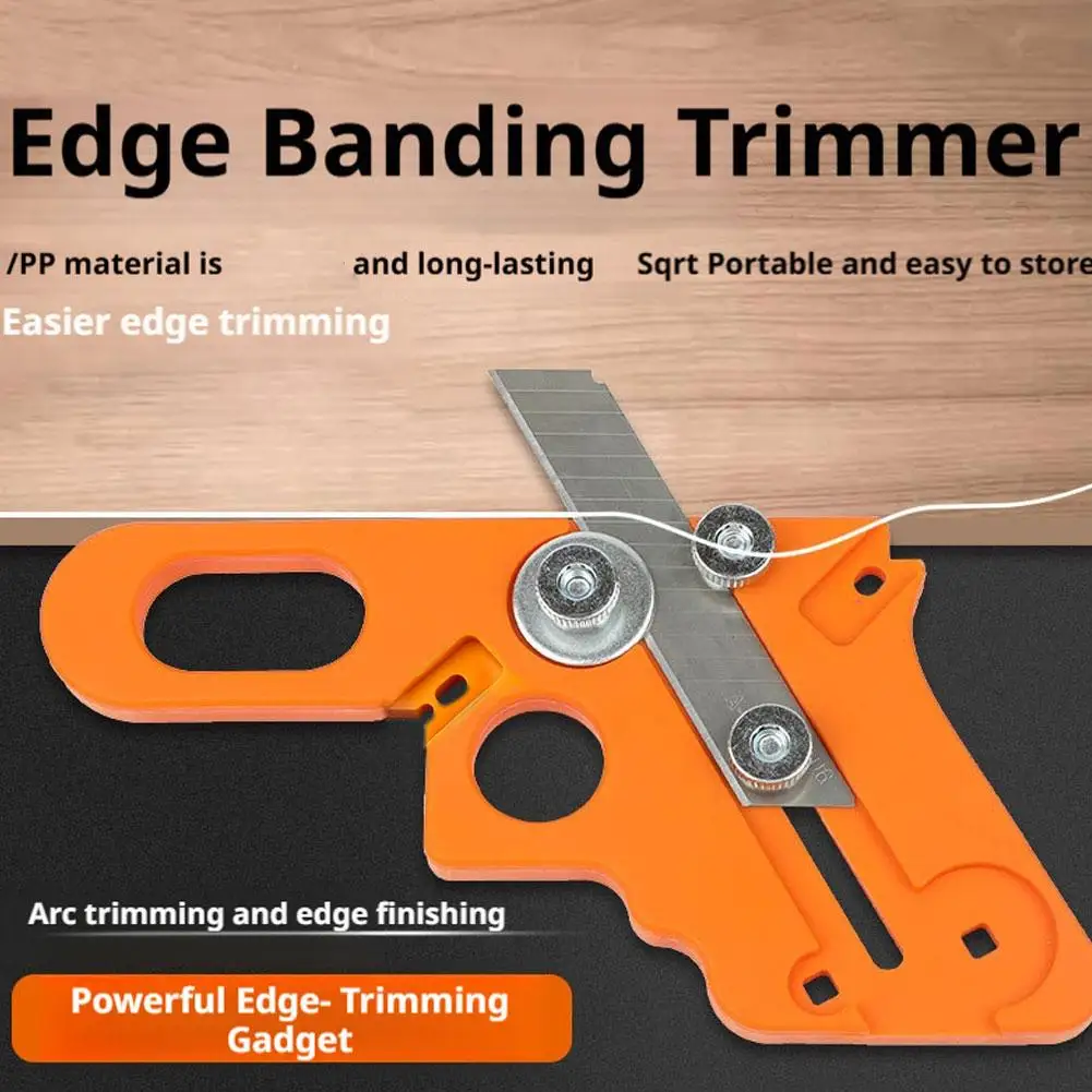 1PC Edge Band Trimmer Woodworking Manual Trimmer Woodworking Chamfer Plane Wood Chamfering Fillet Scraper Board Deburring