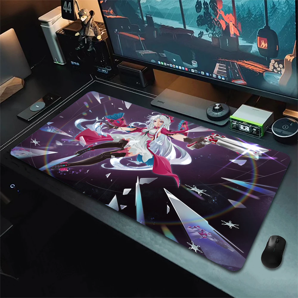 

Large Mouse Pad Wuthering Waves Carlotta Gaming Mousepad 900x400mm Pc Gamer Computer Accessories Game Professional Mouse Mat