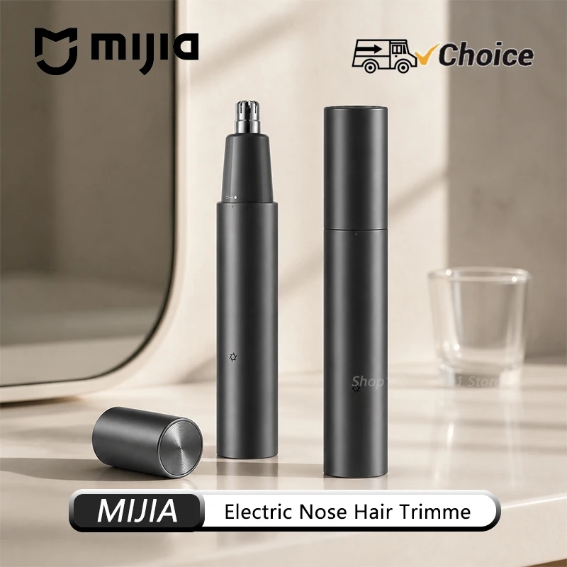 NEW MIJIA Electric Nose Hair Trimmer Portable Nose Ears Hair Eyebrow Trimmer for Men Rechargeable Painless Clipper CN