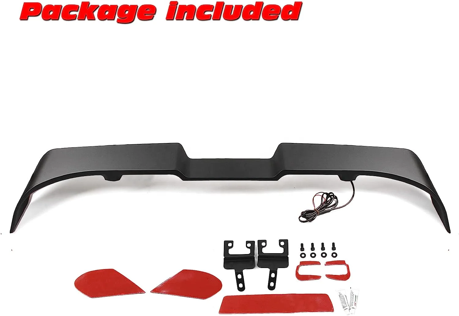 

AstronautRear Roof Spoiler with High Mount Brake Light for Jeep Wrangler JK JKU 2007-2017