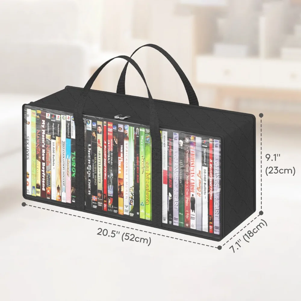 Multifunctional Pvc Storage Bag Large Capacity Dustproof Moistureproof Handheld Organizer For Cd Book Hat Clothes Travel Storage