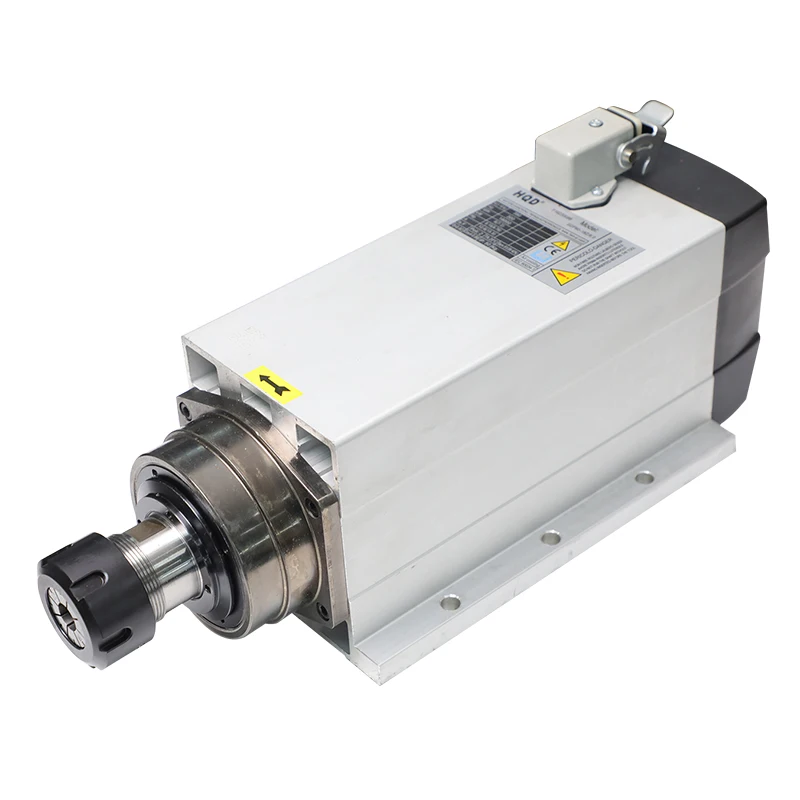 Square Air Cooled Cnc Aluminum Milling 6kw Spindle Motor GDF60-18Z/6.0