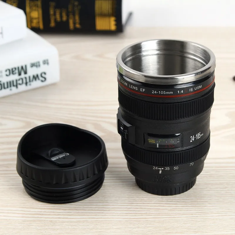 Camera Lens, Coffee Cup, Stainless Steel Inner Cup, Couple Drinking Cup, Camera Design, Household Items, School Rewards, Gifts