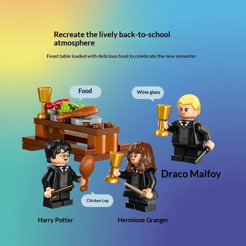 LEGO bricks Harry Potter 76460 Hogwarts Castle Sorting Ceremony Children's Splicing Toy Gift