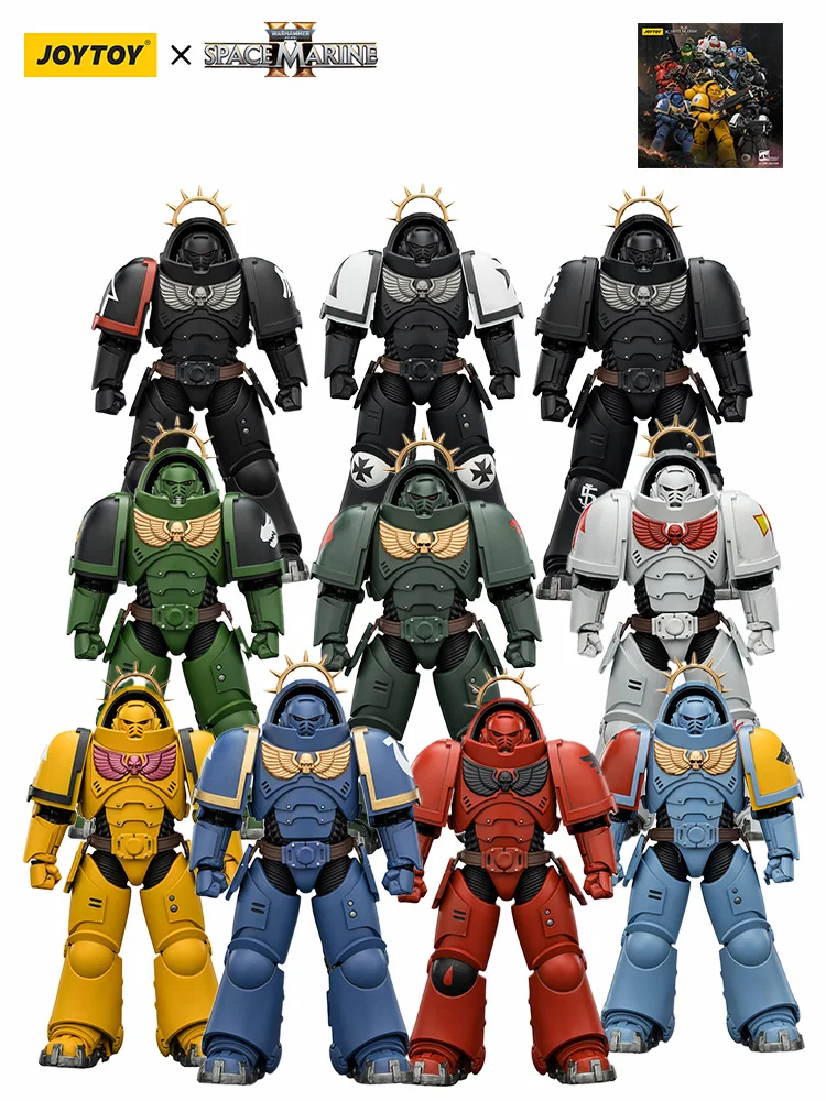 JOYTOY 1/18 Action Figure Space Marines 2 Warhammer 40K Heavy Intercessor met Heavy Bolt Rifle en Bolt Pistol Game Edition - afbeelding 2