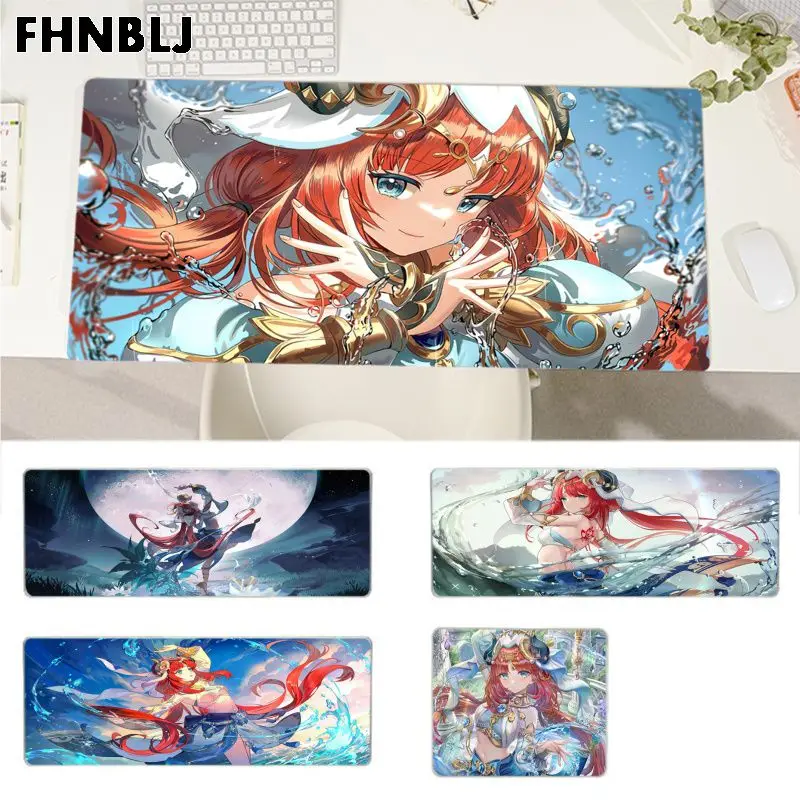 

Genshin Impact Nilou Anime Mousepad Your Own Mats Keyboards Mat Rubber Gaming Mousepad Desk Mat Size For Game Keyboard Pad