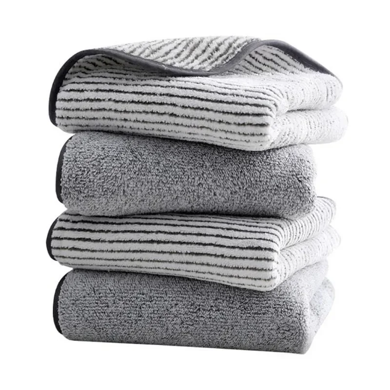 Bamboo Charcoal Fiber Towel Set Coral Velvet Bath Towel Adult Microfiber Bamboo Charcoal Face Hand Towel Bathroom Bath Towel Set