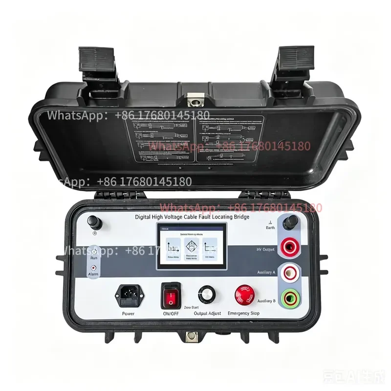 Cable fault tester, high-voltage digital locator with overload protection and high-precision ranging capabilities