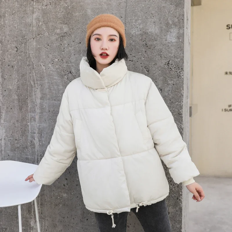 Koreaanse Stijl Opstaande Kraag Dikke Warme Damesjas Mode Korte Parka Winter 2023 Nieuwe Winterjas Voor Dames