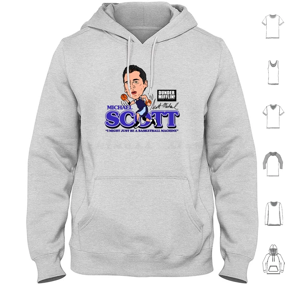 Michael Basketball Hoodies Long Sleeve The Office Basketball The Office Basketball Michael Dwight Schrute Jim Halpert