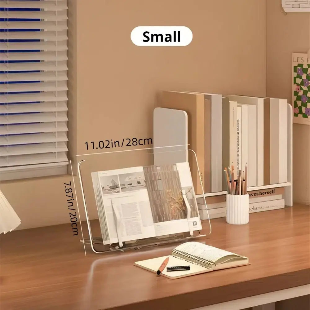 13 調整可能な傾斜角度アクリルブックスタンド快適な読書多機能ラップトップホルダートレイ滑り止め安定