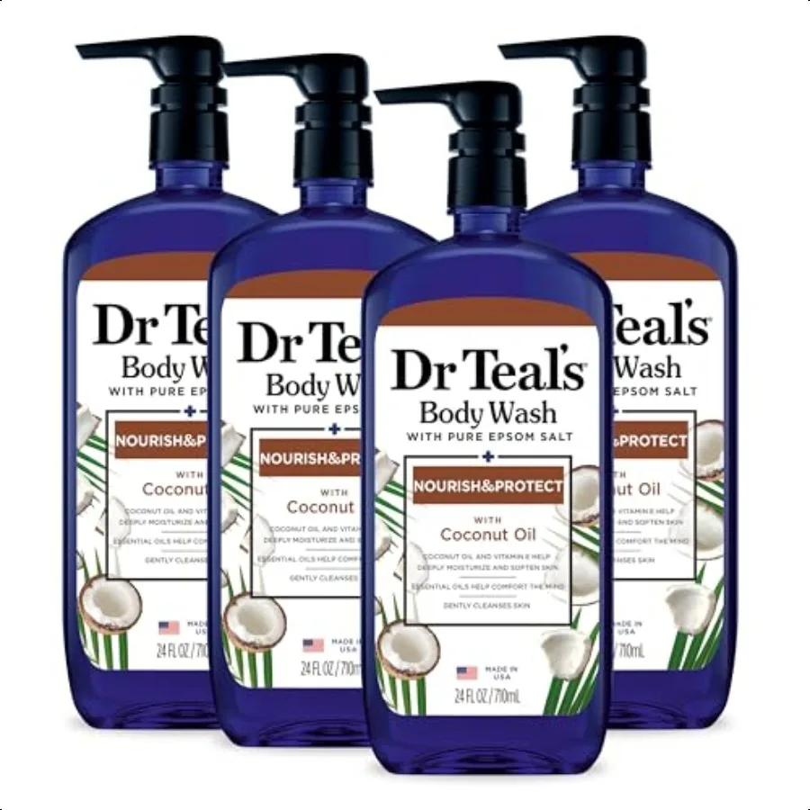 

Body Wash with Pure Epsom Salt with Coconut Oil 24 fl oz Pack of 4