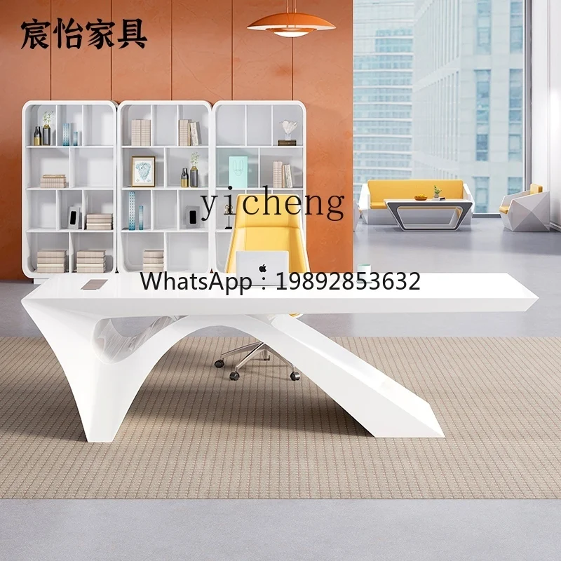 paint boss table simple modern president table work table light luxury supervisor desk