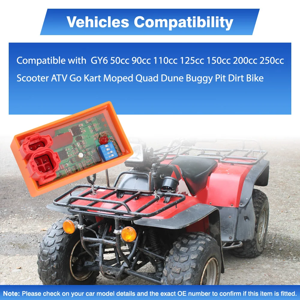 

AC CDI Motorcycle Ignition For GY6 50cc 90cc 110cc 125cc 150cc 200cc 250cc Scooter ATV Go Kart Moped Quad Dune Buggy Pit Dirt