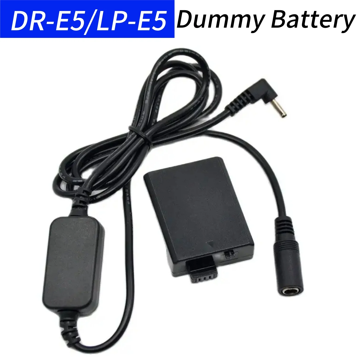 

12-24V Step-Down DC Cable&DR-E5 Coupler LP E5 Dummy Battery for Canon EOS Rebel XSi XS 450D 500D 1000D Kiss F X2 X3 T1i12 Camera