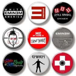44MM Eminem Music Album Cover CD Pin Soft Button Pin Jewelry Creative Badge Cartoon Brooch Lapel Pin Bag Backpack Hat Decoration
