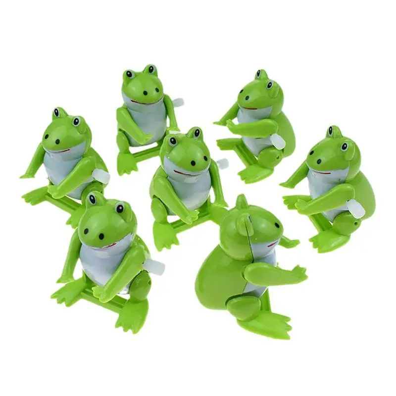 Cute Clockwork Jumping Frog Toys Wind Up Frog Toy Interesting Somersault Jumping Small Frog Toys For Party Favors Birthday