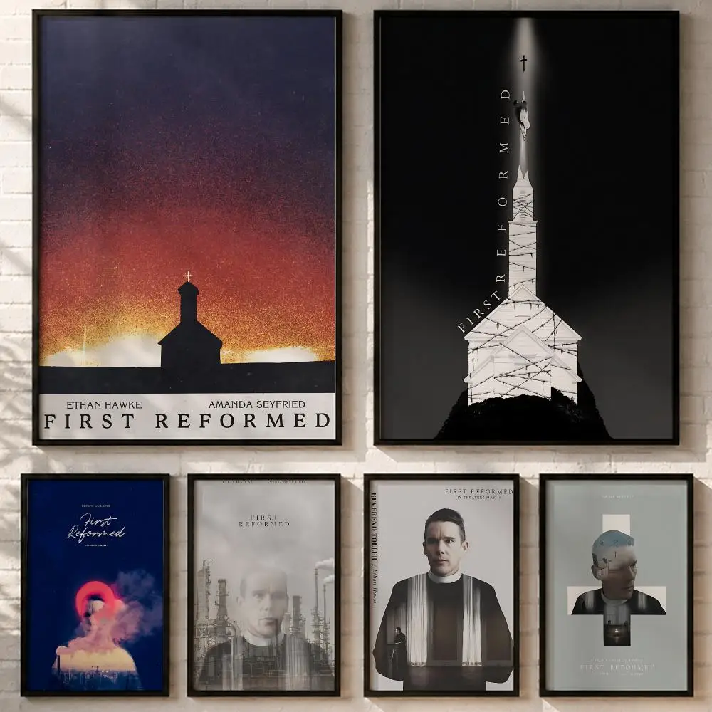 Film First Reformed Poster HD poster wall art self-stick no-residue for home cafe office great gift