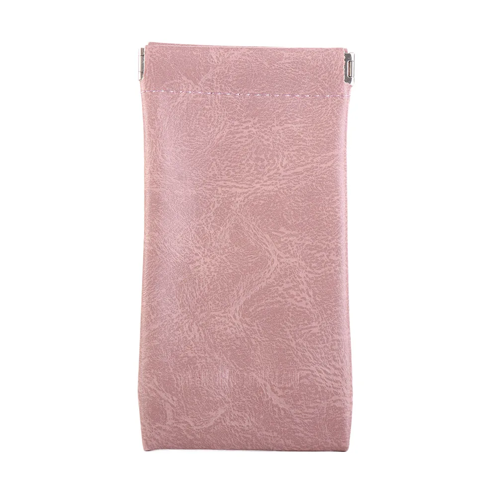Eye Glasses Holder Simple Letter Waterproof PU Leather Glasses Case Sunglasses Storage Bag Small Coin Purse Cosmetic Bag