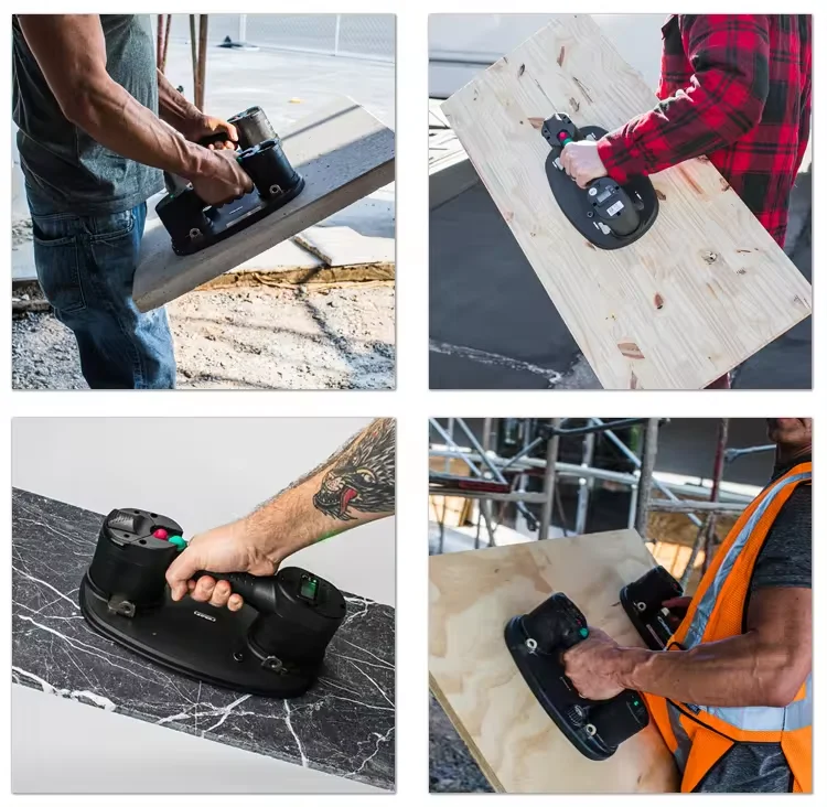 Electric Suction Cups 16.8V Vauccm Suckers 18*12cm Max Load 220KG for Smooth Rough Surfaces Tile Lifting