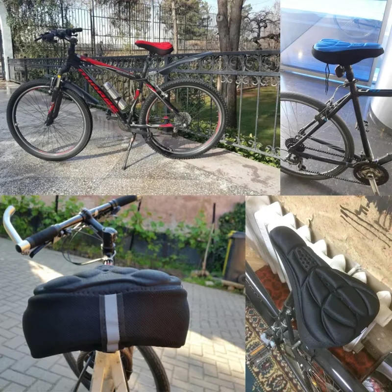 Bicycle seat pad, 3D soft ridi - Mountain Biking Pads 评论和价格