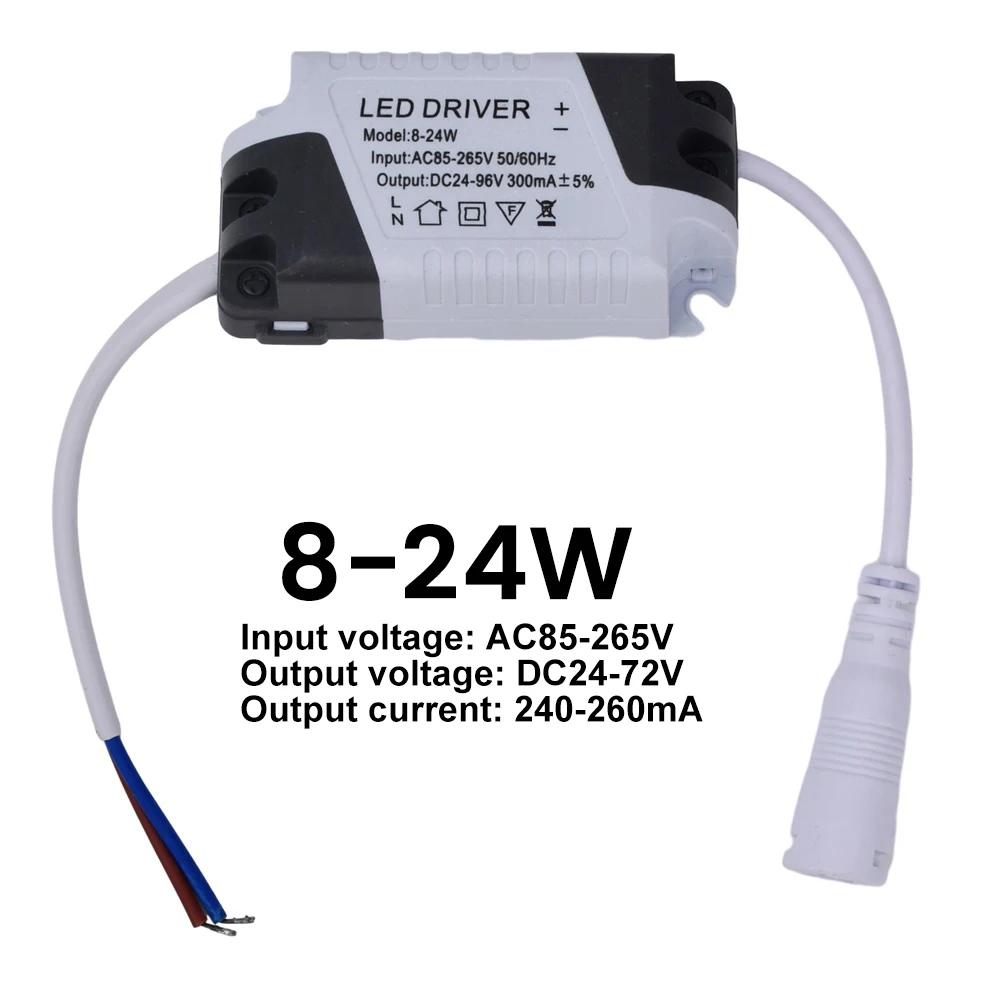 LED Driver AC 110V 220V To DC 24V 8-24W Panel Ceilling Lamp Power Supply Adapter Lighting Transformers 9W 12W 18W For LED Lights