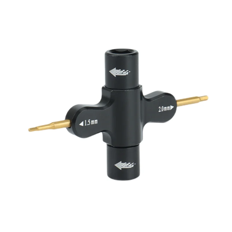CYGJ-2X メタルクイックリリースレンチツール FPVモーター用 M3 M5 六角ナット プロップナット リリースレンチ 1.5mm 2mm 六角ドライバー