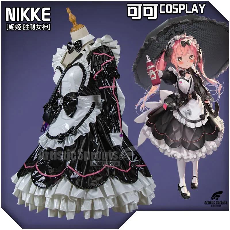 Nikke Cocoa Cosplay Costume Halloween Uniform Cocorella Cosplay Women Cute Fighting Uniform Lolita Dress