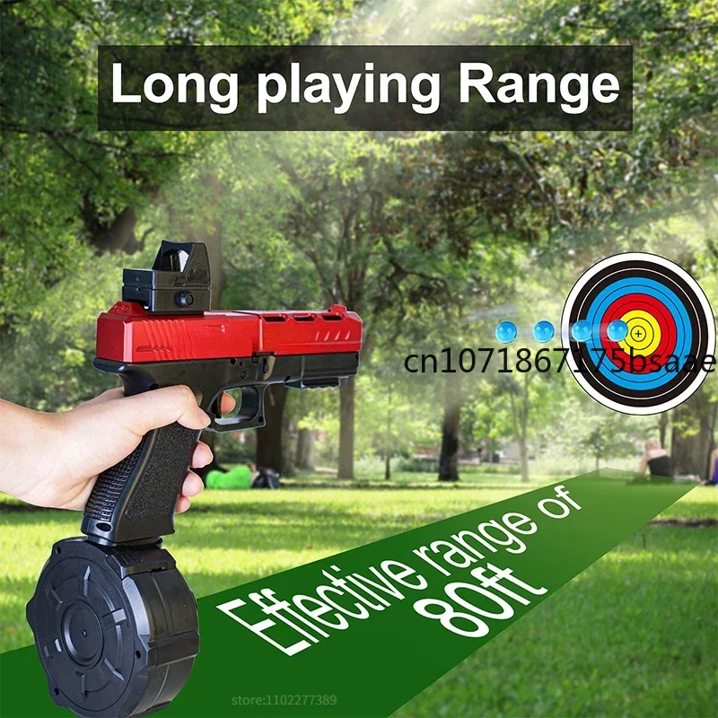 NEW G17 GIock Electric Splatter Ball Toy Gun Outdoor Activities Games Airsoft Pistol With 100000 Water Beads Boys Adults Gifts