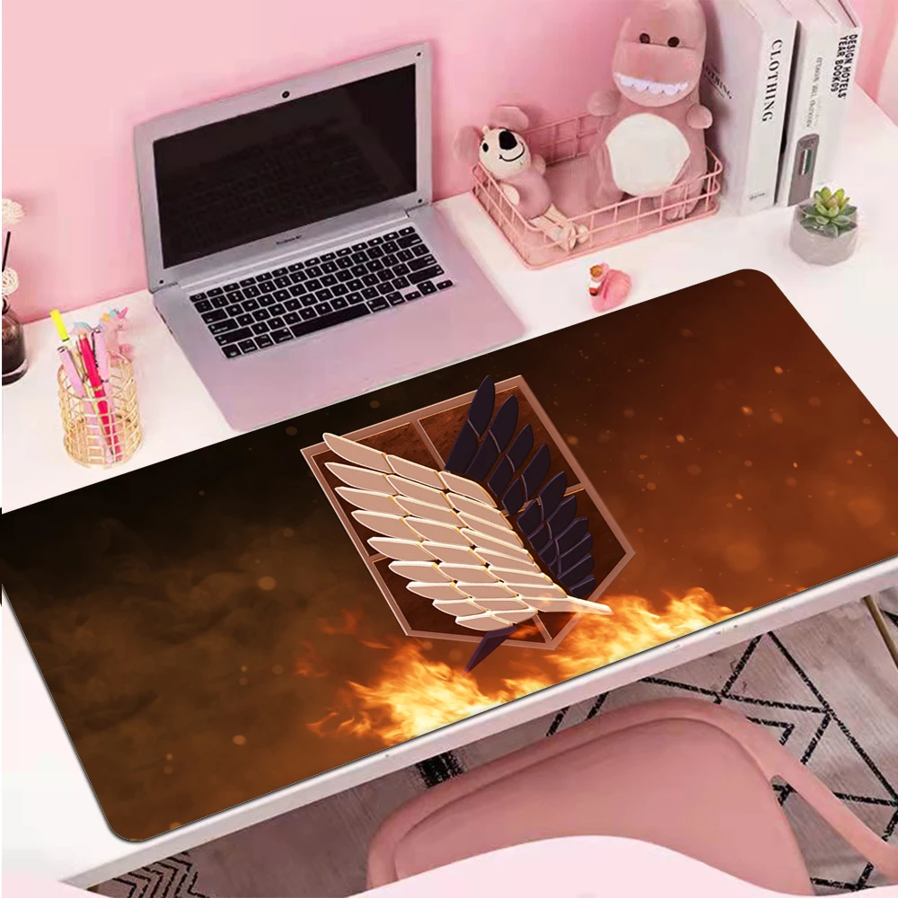 Attack on Titan Mouse Pad Desk Protector Keyboard Mat Gaming Gamer Pc Accessories Mats Computer Desktop Anime Mousepad