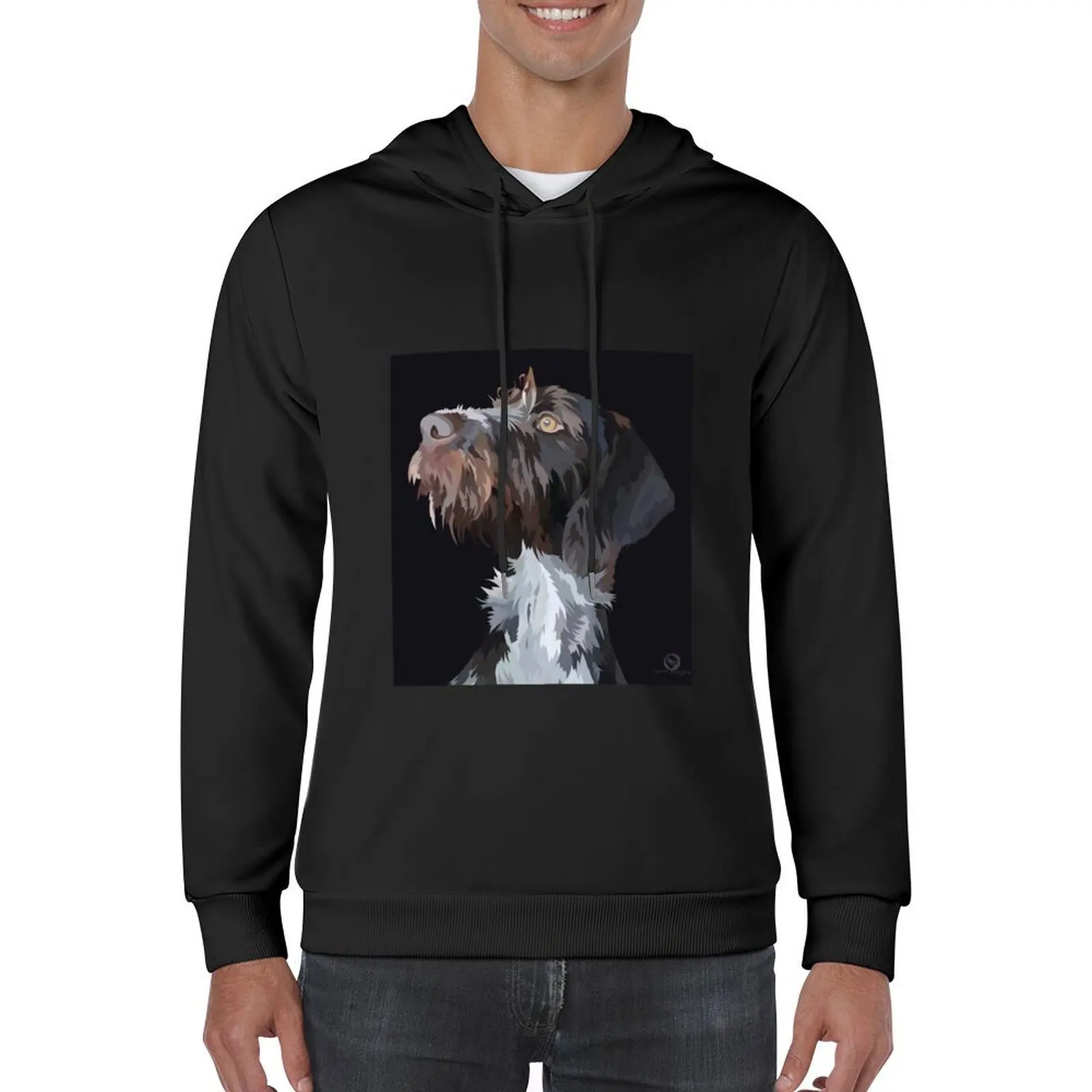 German Wire Haired Pointer Hoodie men's sweat-shirt men clothing men clothes male clothes oversized hoodie