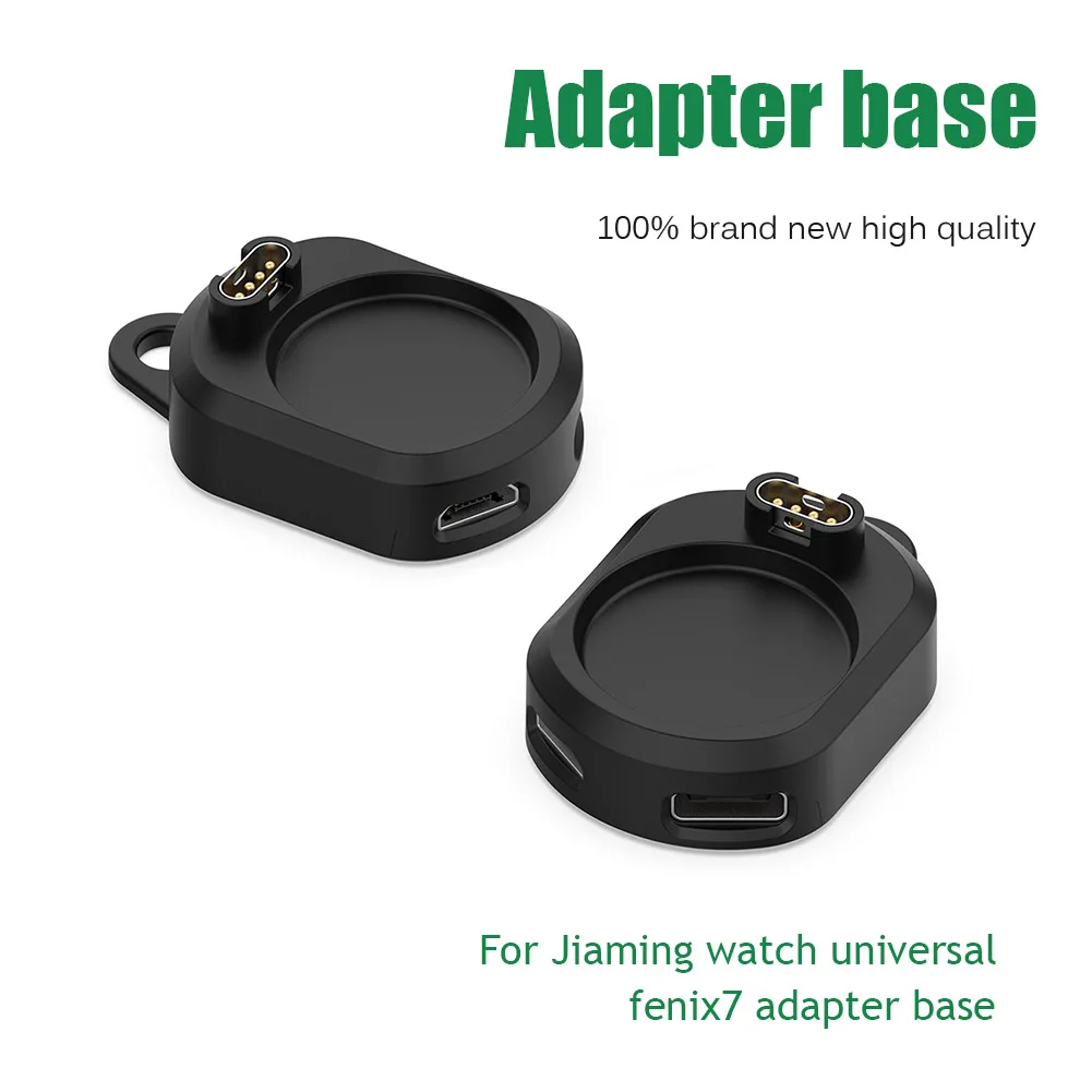 2 In 1 Type C Micro USB Watch Charger Adapter For Garmin Fenix 7/6/5 Instinct 2S Venu 2 Plus Forerunner 745 Watch Charging Dock