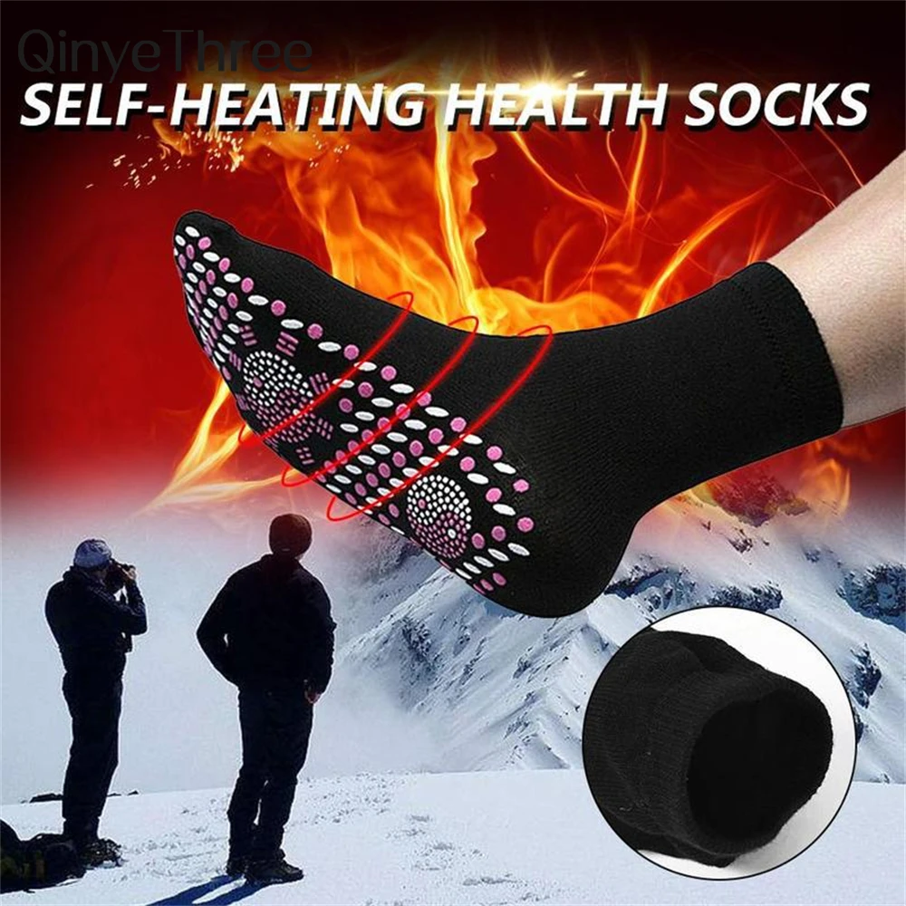 Self Heated Tour Therapy Comfortable Winter Warm Massage Self-Heating Magnetic Socks Women Men Pression Xmas Sokken Dropship