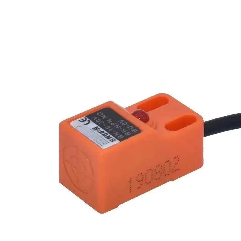 10 Pieces Sn04-N 2M Line Proximity Switch Dc Three Wire Npn Normally Open Square Metal Sensor 24V
