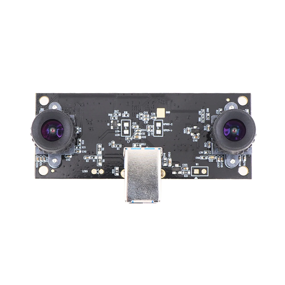 960P USB3.0 Raw Data YUY2 Stereo Webcam Synchronization Dual Lens Camera Module for 3D VR Face Recognition Depth Measurement