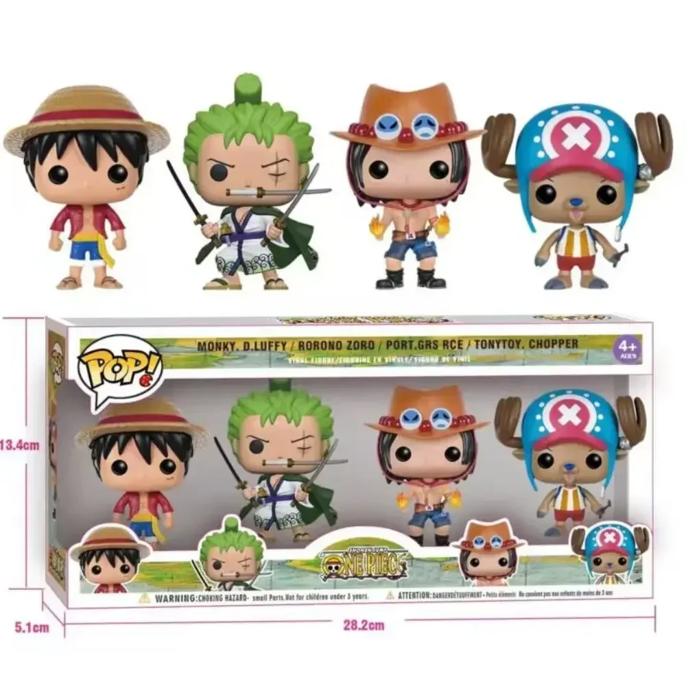 Figure POP FootballHarry Potter One Piece Luffy Chopper AISI Luo Luffytaro Action Figure Collection Model For Christmas Gift Toy