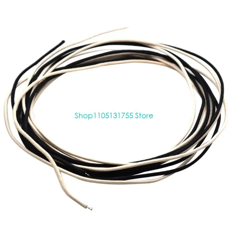 K0EF 6.5ft 2 Color (13 Feet Total) Cloth-covered Pre-tinned Stranded Pushback 22Awg Vintage Wire Guitar Wiring Kits Harnesses
