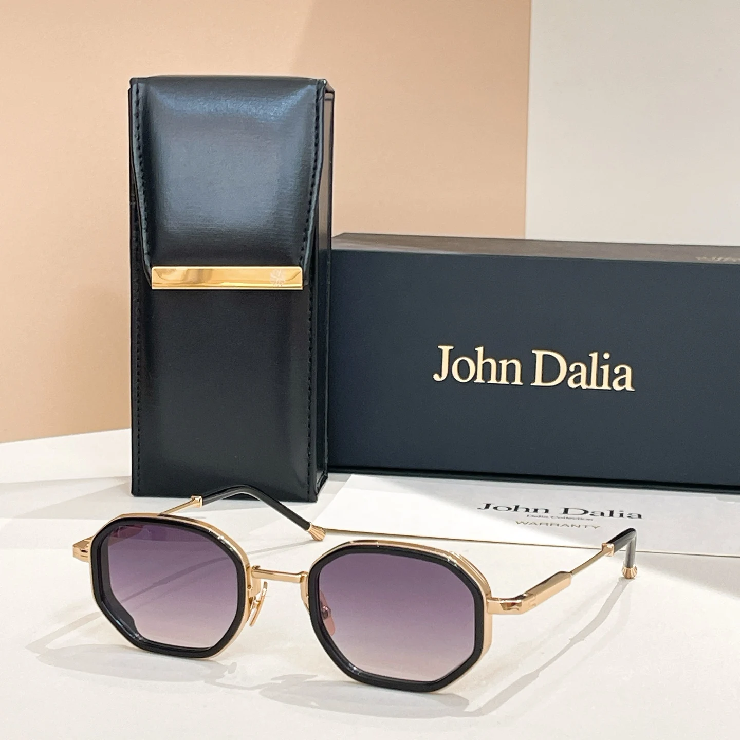 Zonnebril voor JOHN DALIA JD Keaton Square Unisex Driving Anti-Glare Luxe trendy gradient design-bril met luxe met doos - afbeelding 1