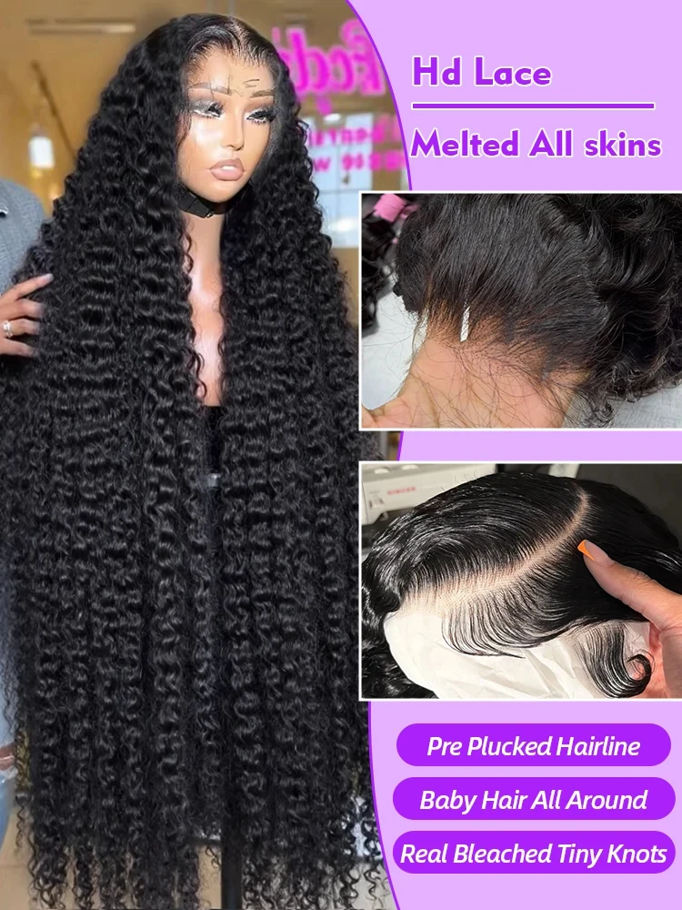 5x5 Glueless Wig Pre Cut Deep Wave Human Hair Wigs 13X6 Hd Lace Frontal Wig Water Wave 13X4 Lace Front Curly Wigs 250 Density
