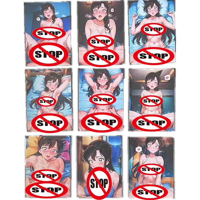 

9Pcs/set AnimeDetective Conan Maorilan ACG Sexy Nude Card Homemade Beach Swimsuit Girl Series Toy Game Gift Collection Card