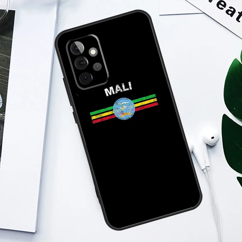 Mali Flag Case For Samsung Galaxy A34 A54 A14 A13 A23 A33 A53 A12 A22 A32 A52 A51 A71 Phone Cover