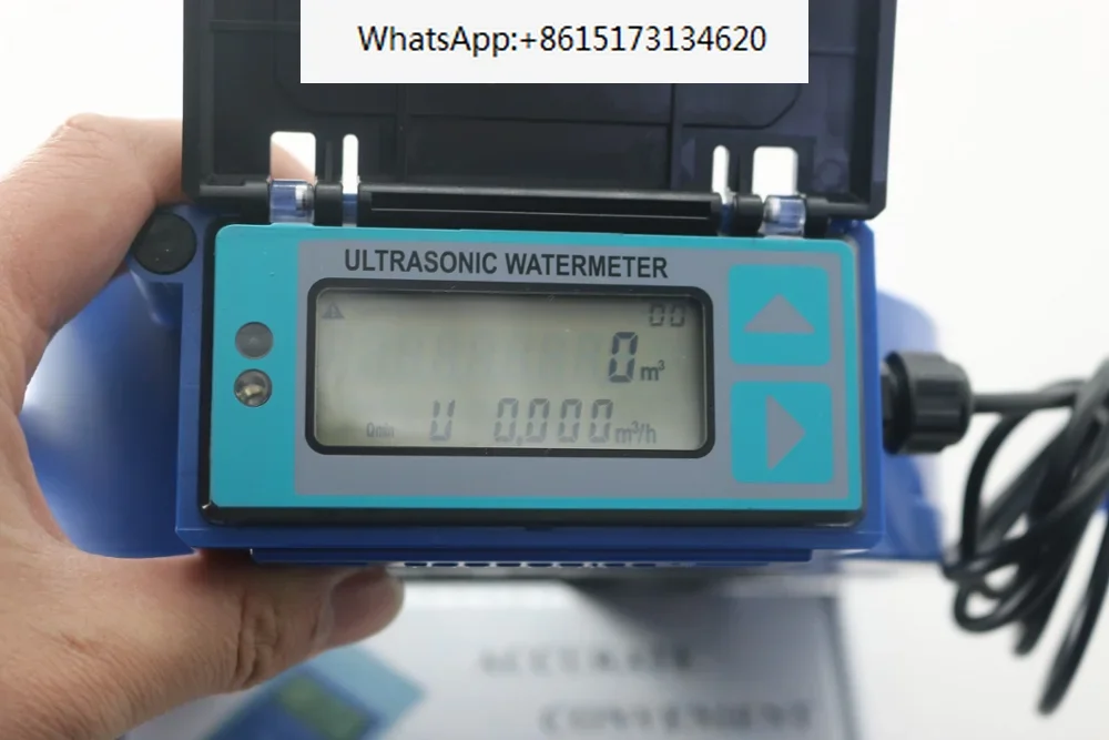 Built-in time accumulator water meter ultrasonic sewage flow rate meter with pulse output